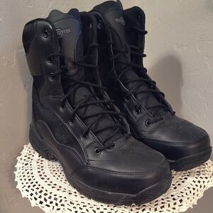 Interceptor Black Lace Up Boot Mens Size 12 Steel Toe Work Boot